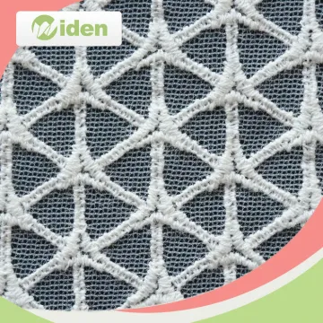 high quality french mesh organza lace fabric for wedding dresses