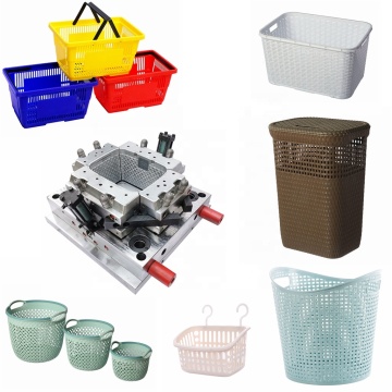 Heißer Verkauf von Plastik Rattan Design Haushaltskorbformen