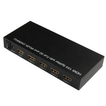 3D HDMI Splitter 1X4  with Full 3D and 4Kx2K (340MHz)
