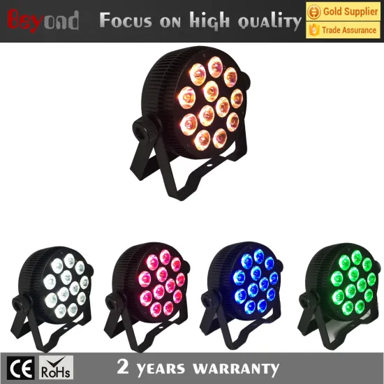 12x4in1 rgbw led slim flat par can, led par light for event stage decoration