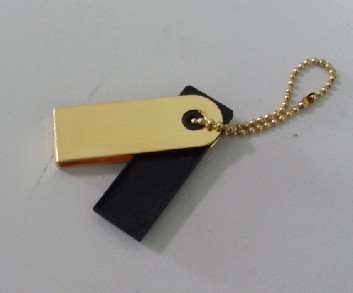 Nouveau Min métal pivotant Slim USB Flash Stick avec Logo personnalisé
