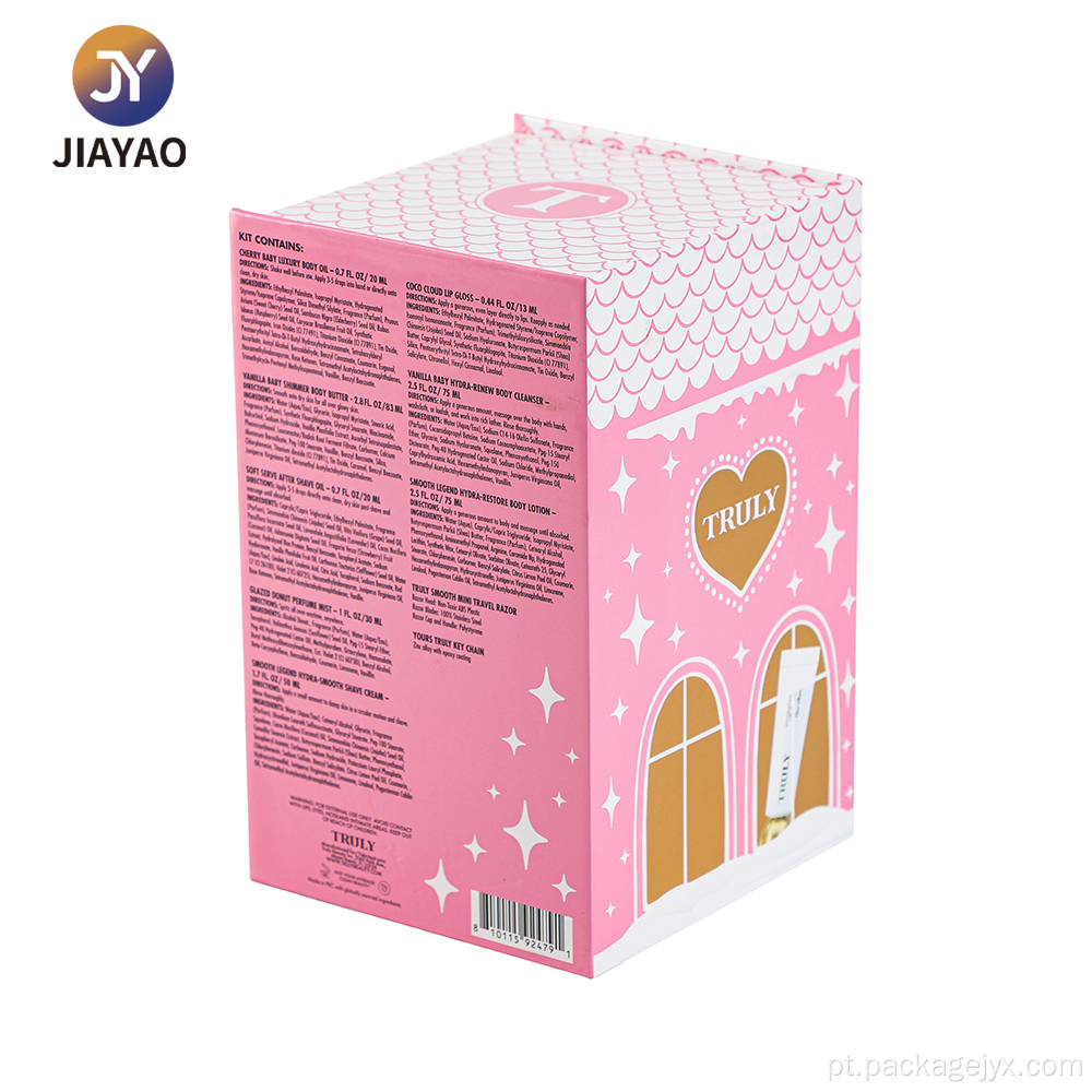 Deliciosa caixa cega de cosméticos rosa com achados exclusivos