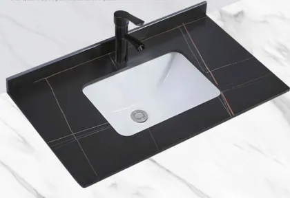 Handwashing basin marble natural stone countertop