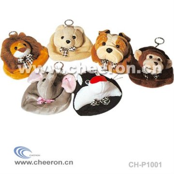 Plush Lion Bag, Cute Stuffed Coin Pouch
