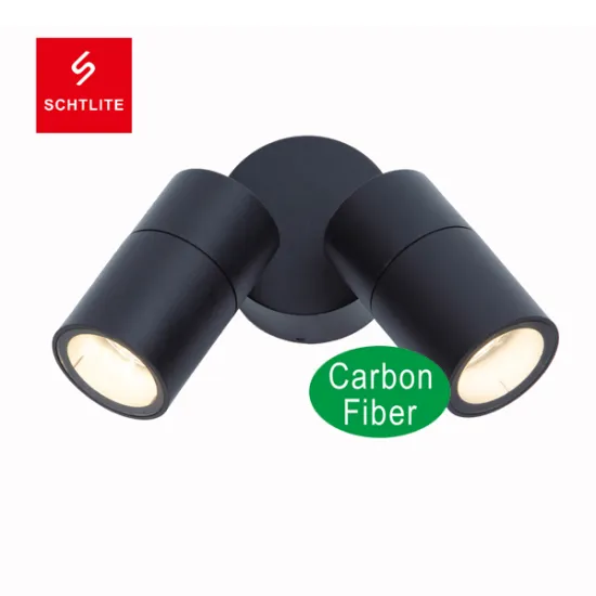 Carbon Fiber Nylon Plastic COW GU10 Two Head Wall Mount Light