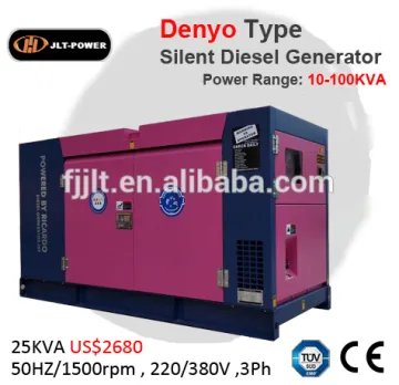 JLT POWER 250KW Silent diesel generator Weifang Ricardo brand soundproof generator