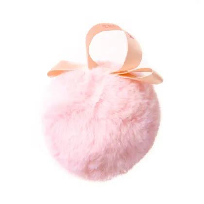 Wholesale Pink Furry Fluffy Puff Ball Makeup Pads