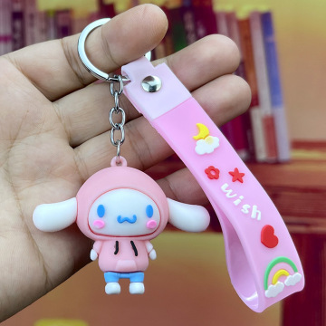 Kuromi Melody Big-Eared Dog Cartoon Series Keychain Bag Pendant for Women