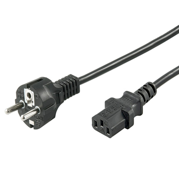European 3 Pin Plug to IEC 60320 C13 Power Cord for Laptop Adapter