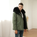 Mens Parka Coats with Fur Hood Cost-effective Custom