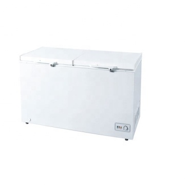 450L Upright Used Deep Double Door Chest Freezer: Including Interior Glass Door Option