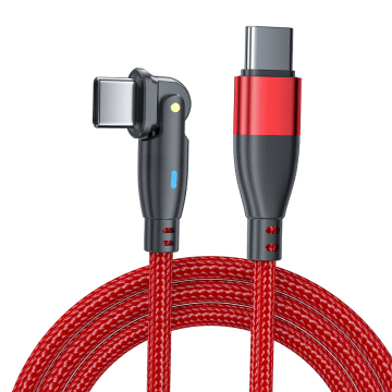60W Fast Charging Type-C Cable 180° Rotate USB-C to USB-C Cable for Mobile Phone