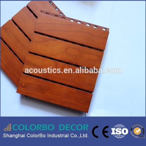 Fireproof Wall groove wooden sound absorption acoustic panel