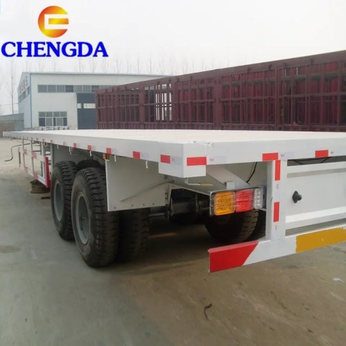 2 Axle Flatbed Container Trailer