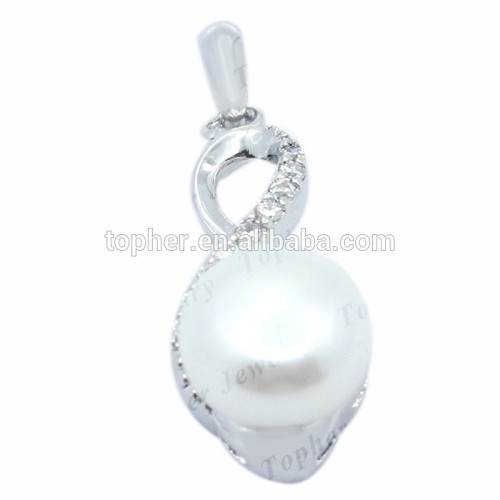 Sterling Silver with large pearl pendant, silver jewellery wholesale pearl pendant