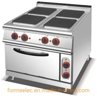 Electric Combination Oven 6-Hot Plate Electric Range with Electric Oven