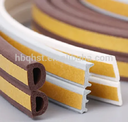 Self-adhesive D/ E/ I shape rubber door seal strip with factory price