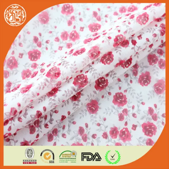 China supplier hot sale burn out cotton/polyester cvc fabric