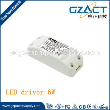 UL listed CE TUV SAA approved 350mA led driver constant current 5w/6w led driver led bulb light panel light driver