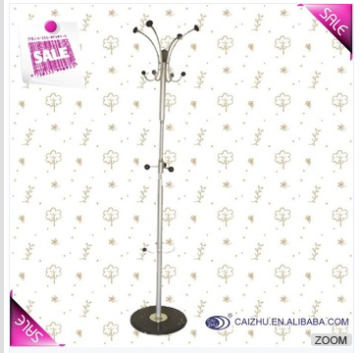 Marble Base Metal standing coat rack hanger from china