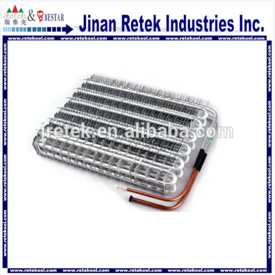 Aluminum tube aluminum fin type refrigerator evaporator