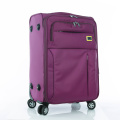 fabric luggage bags purple color strong trip bags