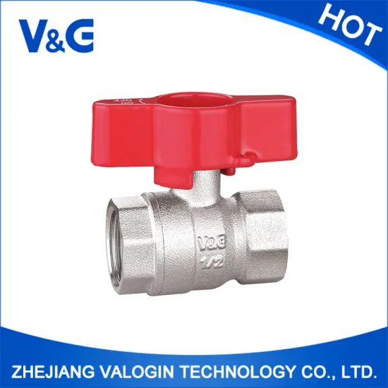 Brass Copper Butterfly Handle Valve (VG-A17202)