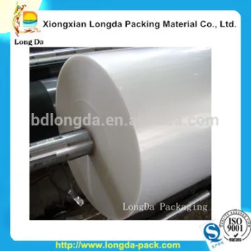 clear plastic poly bags on a roll