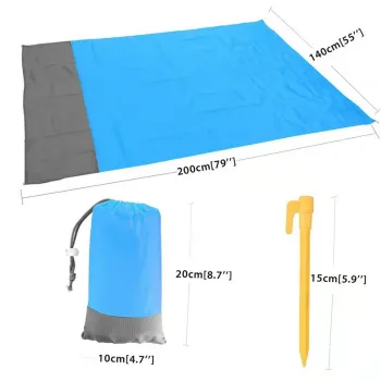 Oversize Waterproof Sand-Proof Beach Mat for Camping and Picnics