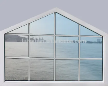 Hot sale Energy saving door and window PVC polygon window with soundproof