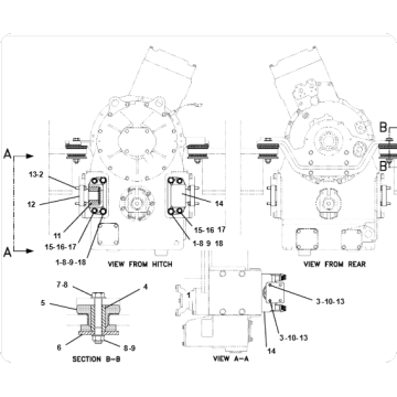 Load Haul Dump R1600 Yoke Assembly 9G3542/9G-3542