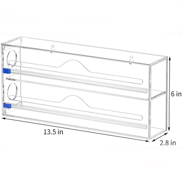 Distributore di involucro di plastica con organizzatore e taglierina
