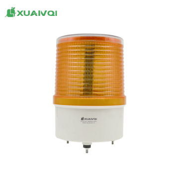 Replaceable Battery LED Warning Beacon with Solar Panel - Yellow and Red