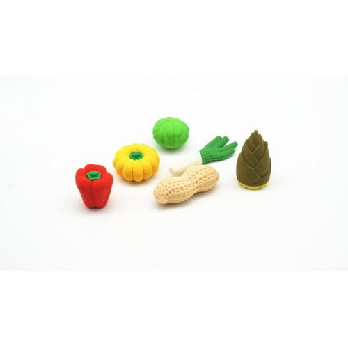 6pc/Pack Obst- und Gemüse -Set -Radiergummi