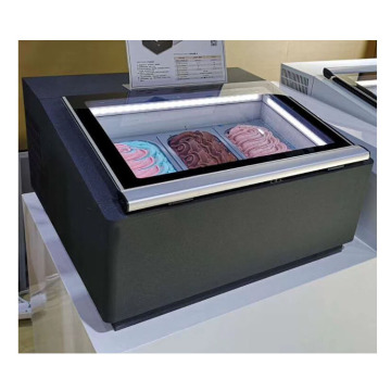 110V/220V Commercial Portable Mini Ice Cream & Gelato Display Freezer