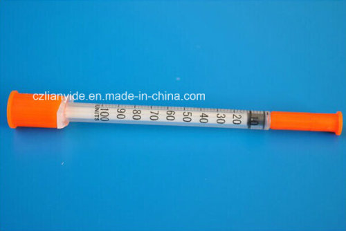 U100 Disposable Insulin Syringe Of Medical Equipment, High Quality U100 ...
