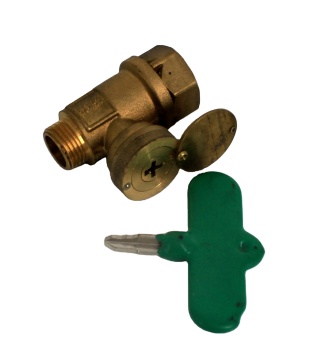 Professional Brass Ball Valve with 1/2'' and 3/4'' Port Sizes and Lock