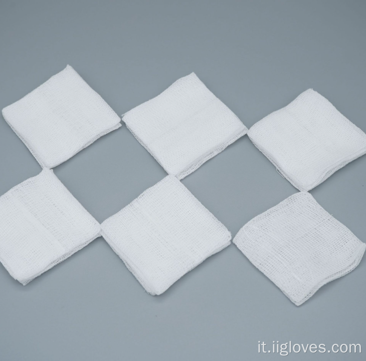 Garza di garza per cura della ferita 10x10 cm garza non sterile