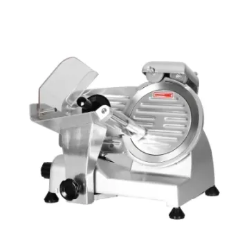 Semi Automatic Stainless Steel Counter Top Electric 220mm Commercial Frozen Adjustable Meat Slicer