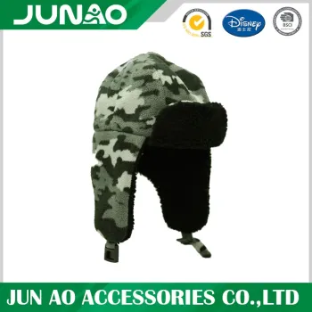 Winter wholesale wooly customized snow cap
