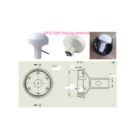 Adhesive marine navigator receiver gps antenna