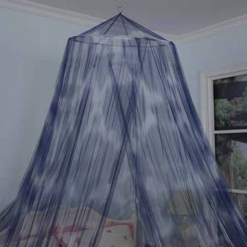 Polyester Blue Tie Dye Circular Conical Mosquito net