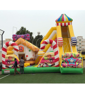 Special Design Circus Theme Inflatable Combo Castle Slide - Affordable Fun for Kids and Adults