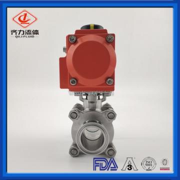 Sanitray Tri clamp connection pneumatic ball valve