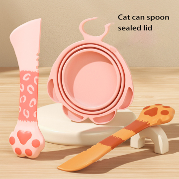 MOFESIPI Cat Canned Sealed Cover Dog Spoons
