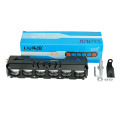 LiuHJG 6 LED Black Color Motorcycle Spot Light Full Aluminum OEM Spotlight Projector Fog Light with Flash