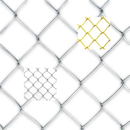 Galvanized/PVC Coated Chain Link Fence for Farms and Backyards