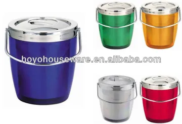 leather party wine bar bucket