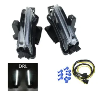 Chevy Camaro ZL1 RS 1LT 2016-2018 White DRL LED Daytime Running Light Fog Lamps