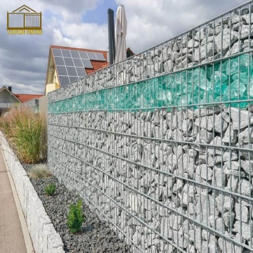 Parede de jardim de Gabion Sturdy com preenchimento de pedra natural